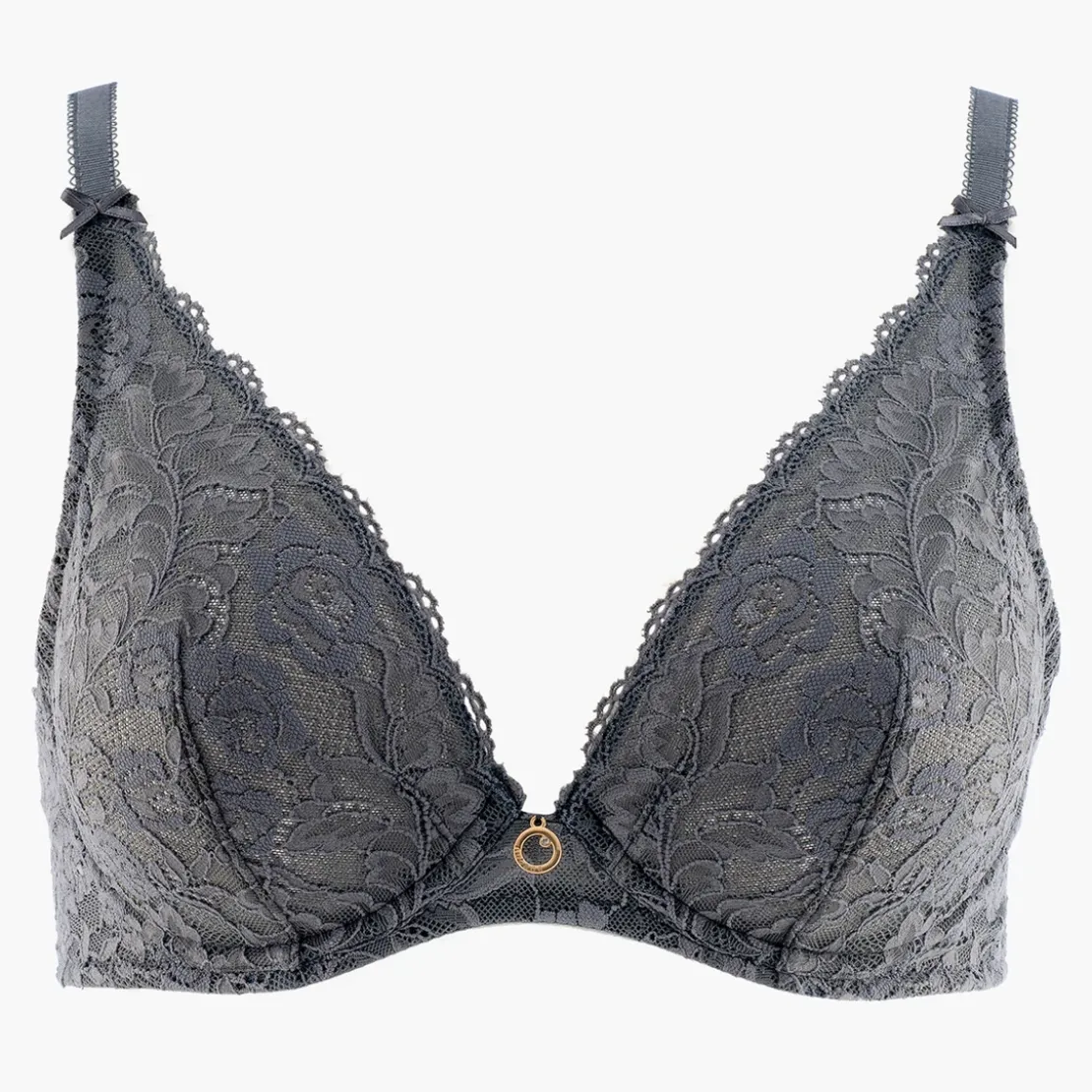 AubadeSoutien-gorge plongeant armatures gris- ROSESSENCE