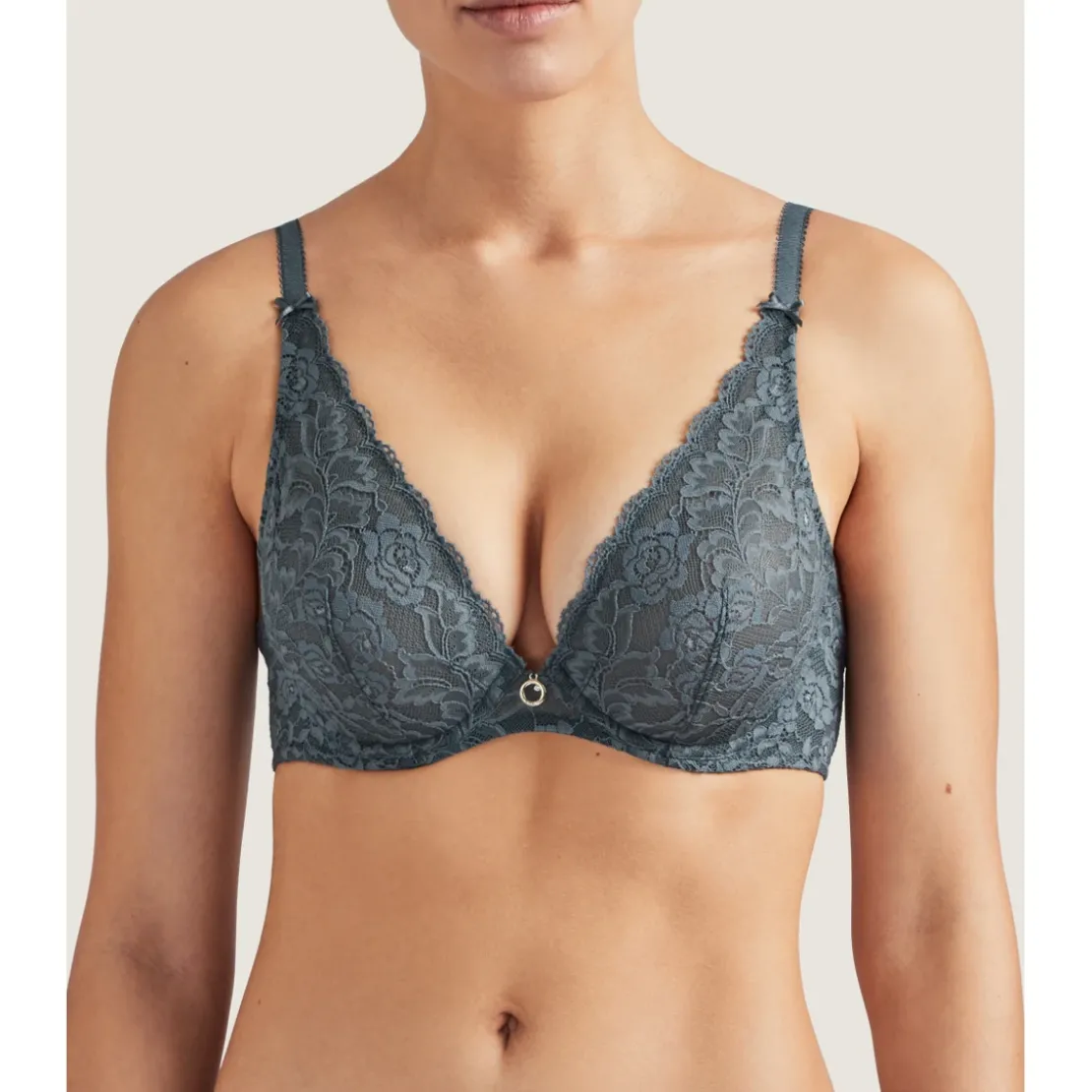 AubadeSoutien-gorge plongeant armatures gris- ROSESSENCE
