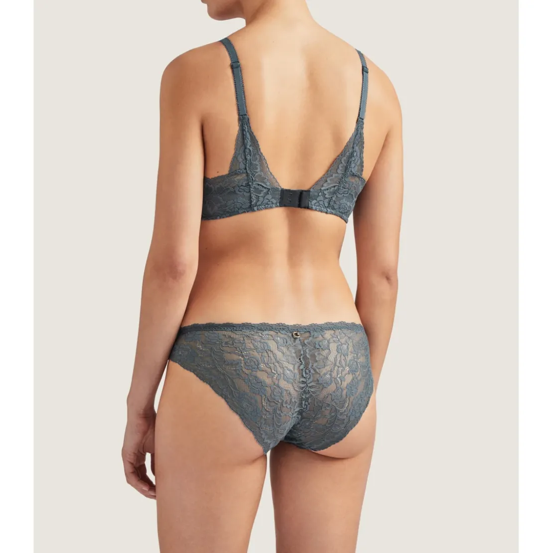 AubadeSoutien-gorge plongeant armatures gris- ROSESSENCE