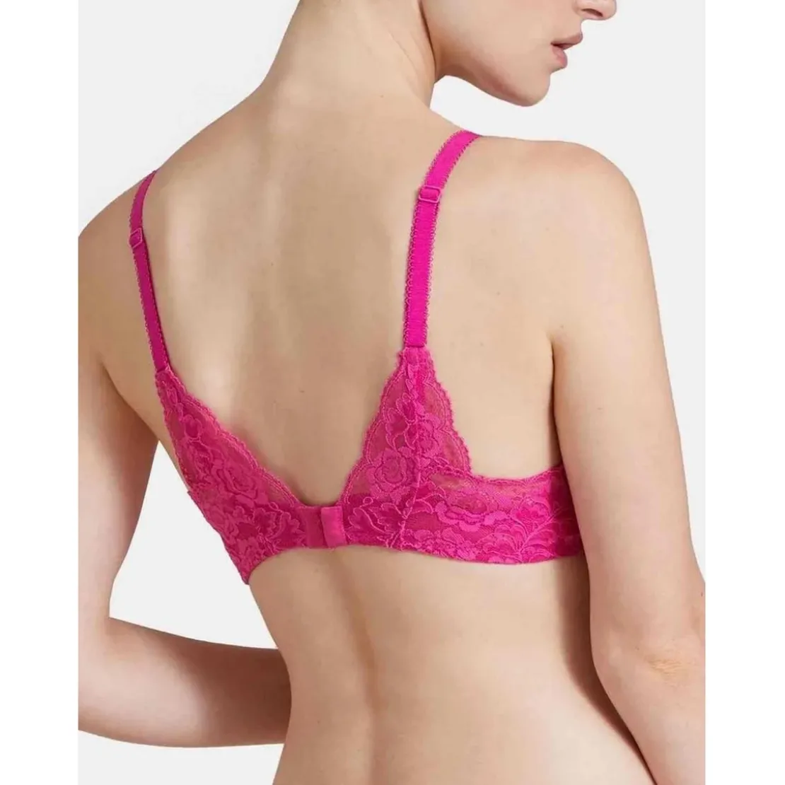 AubadeSoutien-gorge plongeant armatures en dentelle Rose - ROSESSENCE