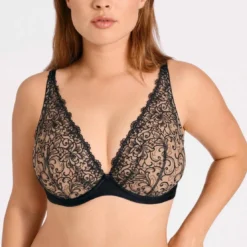 AubadeSoutien-gorge plongeant armatures - Noir- MISS KARL