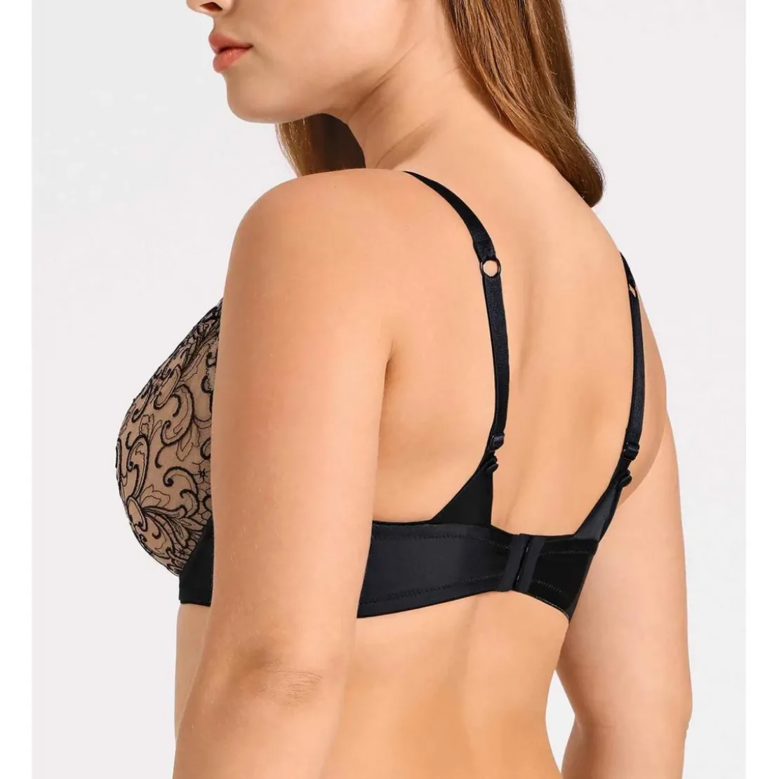 AubadeSoutien-gorge plongeant armatures - Noir- MISS KARL