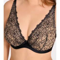 AubadeSoutien-gorge plongeant armatures - Noir- MISS KARL
