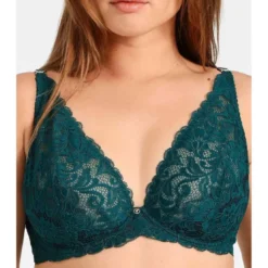 AubadeSoutien-gorge plongeant armatures - Vert en dentelle- MON BIJOU