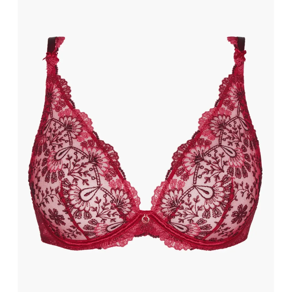 AubadeSoutien-gorge plongeant armatures - Rouge- ART OF INK