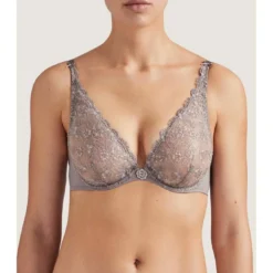 AubadeSoutien-gorge plongeant armatures violet- SECRET DE CHARME