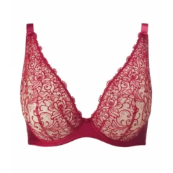 AubadeSoutien-gorge plongeant armatures - Rouge- MISS KARL