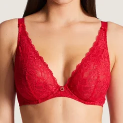 AubadeSoutien-gorge plongeant confort armatures rouge- Rosessence