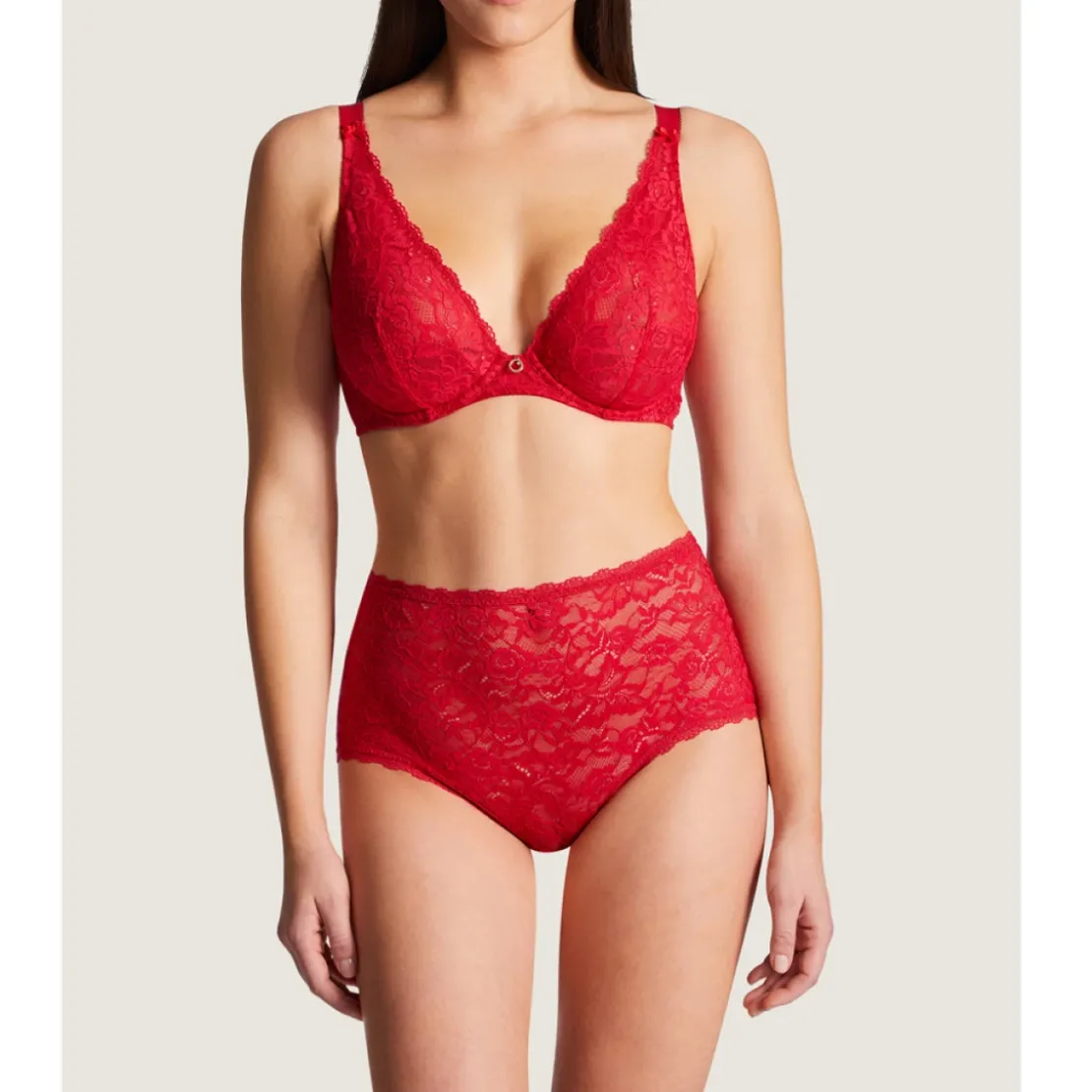 AubadeSoutien-gorge plongeant confort armatures rouge- Rosessence