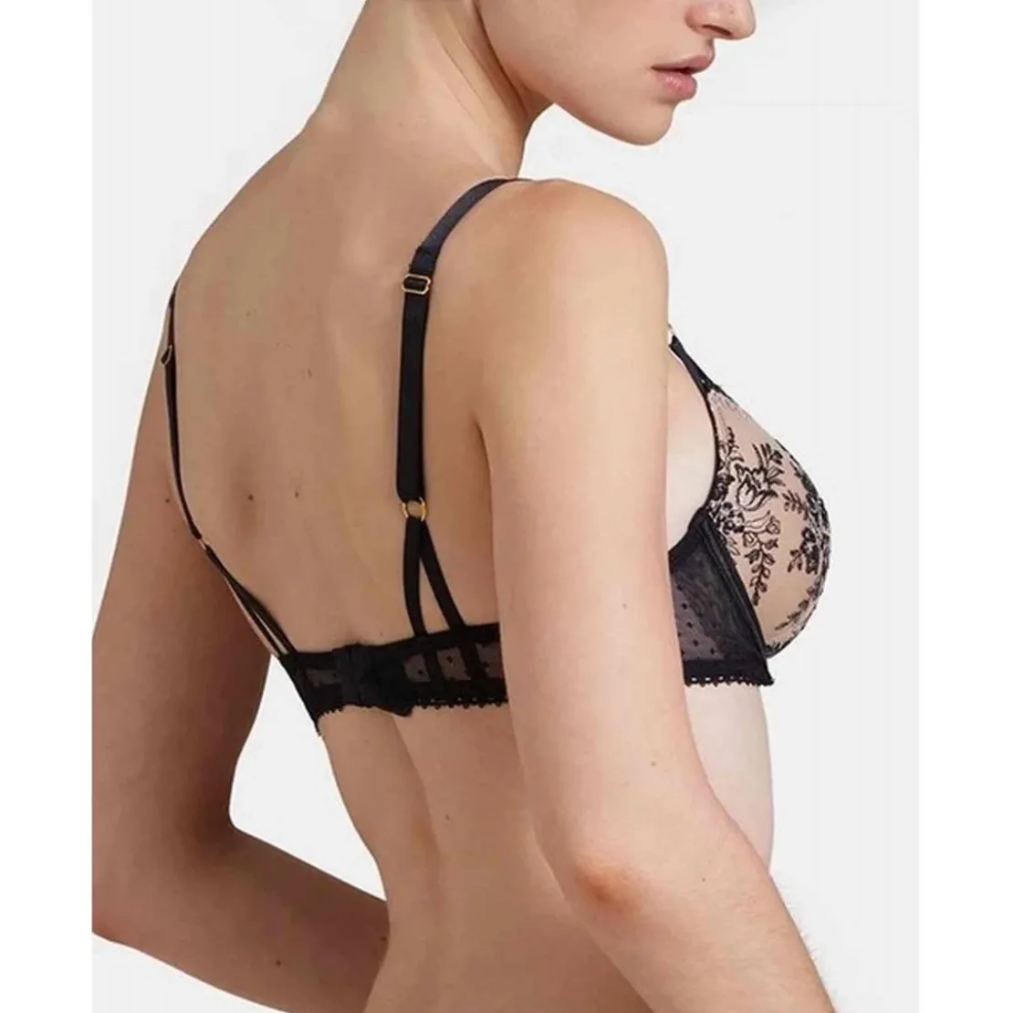 AubadeSoutien-gorge plongeant armatures Noir- TRESOR INFINI