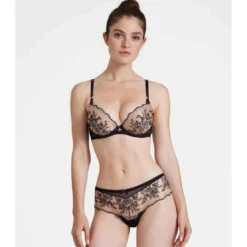 AubadeSoutien-gorge plongeant armatures Noir- TRESOR INFINI