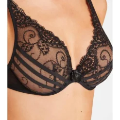 AubadeSoutien-gorge Plongeant Foulard Armatures Aubade noir- A LA FOLIE