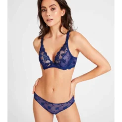 AubadeSoutien-gorge Plongeant Armatures bleu- SOFTESSENCE