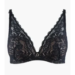 AubadeSoutien-gorge plongeant foulard armatures noir- ROSESSENCE