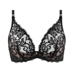 AubadeSoutien-gorge plongeant armatures - Noir en dentelle- MON BIJOU