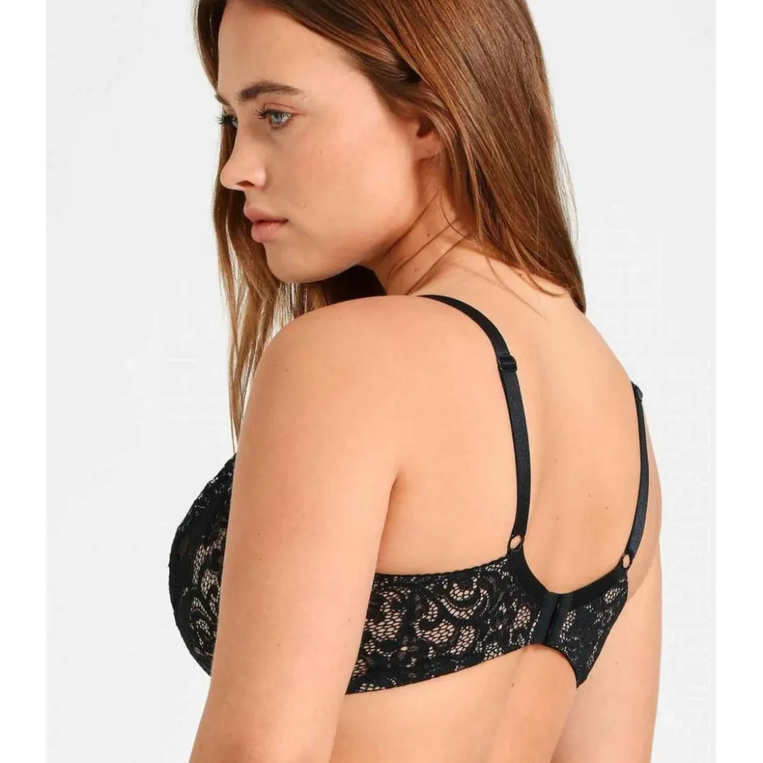 AubadeSoutien-gorge plongeant armatures - Noir en dentelle- MON BIJOU