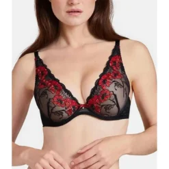 AubadeSoutien-gorge plongeant armatures Rouge- A FLEUR DE TOI