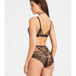 AubadeSoutien-gorge Plongeant Armatures avec broderie chic noir - ECRIN NOIR