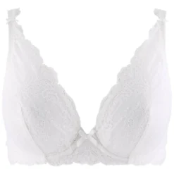 AubadeSoutien-gorge plongeant armatures blanc en dentelle- Danse des Sens