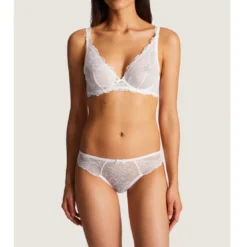 AubadeSoutien-gorge plongeant armatures blanc en dentelle- Danse des Sens
