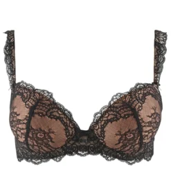 AubadeSoutien-gorge plongeant coques armatures noir- Danse des Sens