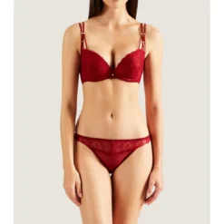 AubadeSoutien-gorge push-up armatures rouge- La Belle Etoile