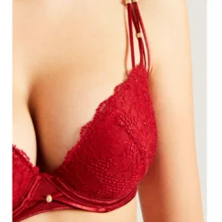 AubadeSoutien-gorge push-up armatures rouge- La Belle Etoile