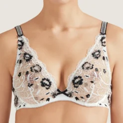 AubadeSoutien-gorge triangle plongeant armatures blanc- FIEVRE ANDALOUSE
