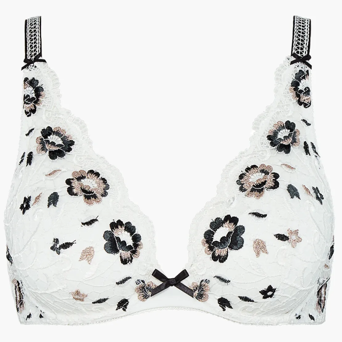 AubadeSoutien-gorge triangle plongeant armatures blanc- FIEVRE ANDALOUSE