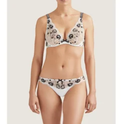 AubadeSoutien-gorge triangle plongeant armatures blanc- FIEVRE ANDALOUSE