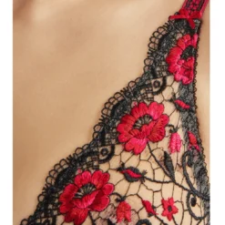 AubadeSoutien-gorge triangle plongeant armatures rouge- FIEVRE ANDALOUSE