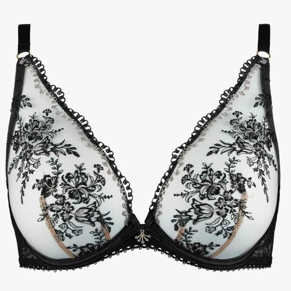 AubadeSoutien-gorge triangle armatures Noir- TRESOR INFINI
