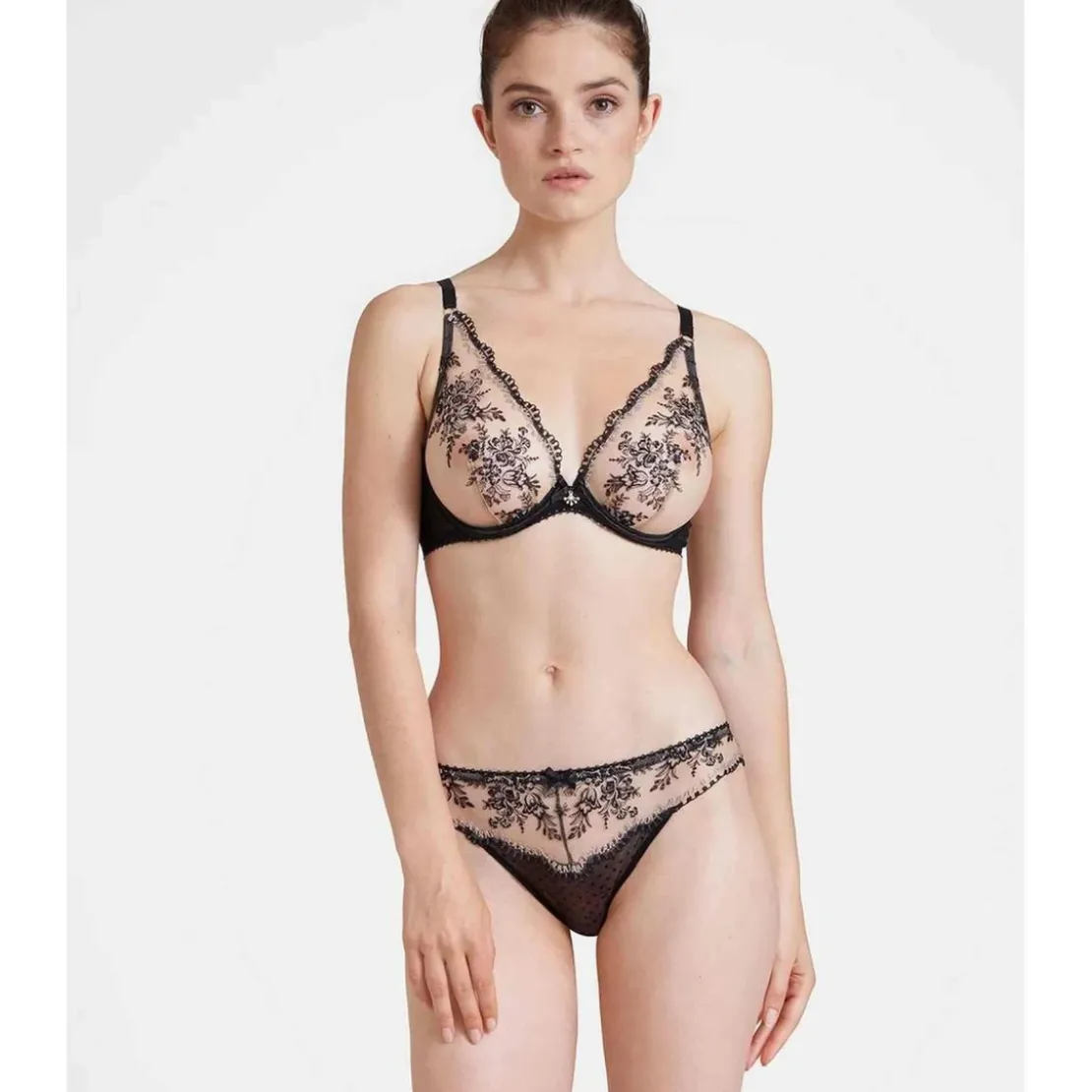 AubadeSoutien-gorge triangle armatures Noir- TRESOR INFINI