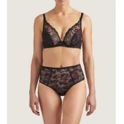AubadeSoutien-gorge triangle plongeant armatures violet- AUBE AMOUREUSE