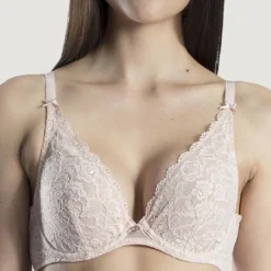AubadeSoutien-gorge triangle plongeant armatures nude- Rosessence