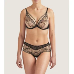 AubadeSoutien-gorge triangle plongeant armatures gris- ENCRE DE CHINE
