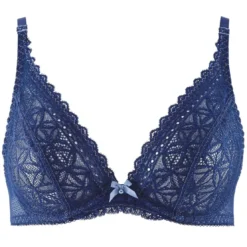 AubadeSoutien-gorge triangle plongeant armatures bleu- L'Odalisque