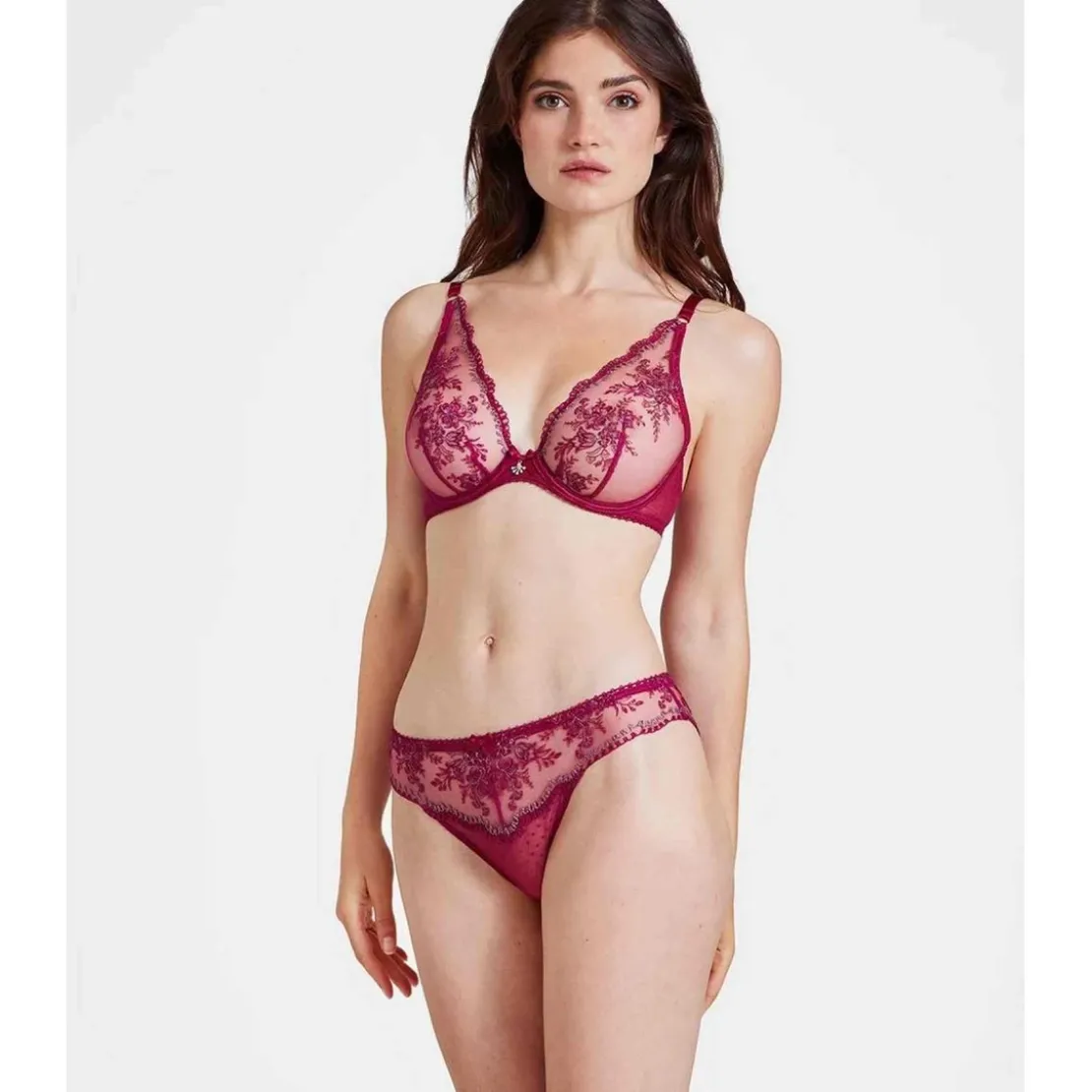 AubadeSoutien-gorge triangle armatures Violet- TRESOR INFINI
