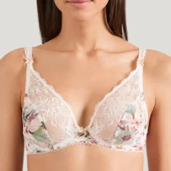AubadeSoutien-gorge triangle plongeant armatures ivoire- Reine Des Pres