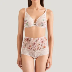 AubadeSoutien-gorge triangle plongeant armatures ivoire- Reine Des Pres