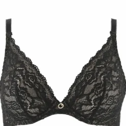 AubadeSoutien-gorge triangle plongeant armatures noir- Rosessence