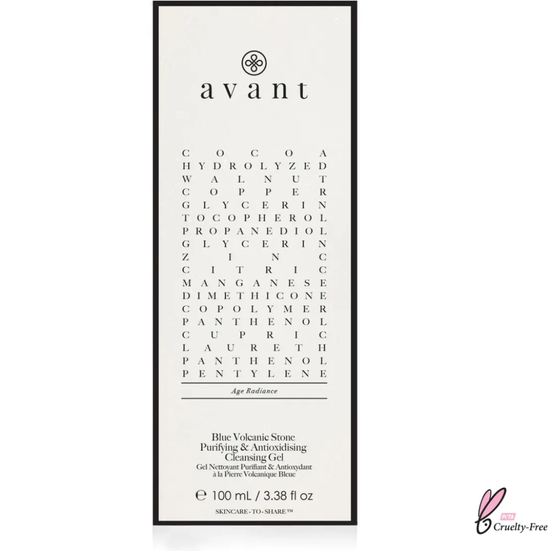 Avant SkincareGel Nettoyant Purifiant & Antioxydant à la Pierre Volcanique Bleue - Avant Skincare100 ml