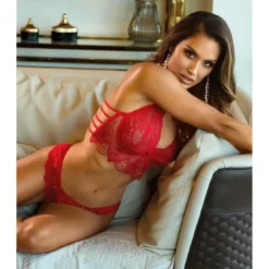 Axami lingerieSemi-corset - Rouge à dentelle Axami lingerie