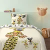 AymaxParure housse de couette enfant mixte MARSUPILAMI jaune pâle réversible en polycoton 140x200 cm + taie