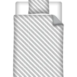 AymaxParure housse de couette garçon CARS gris réversible en polycoton 140x200 cm + taie
