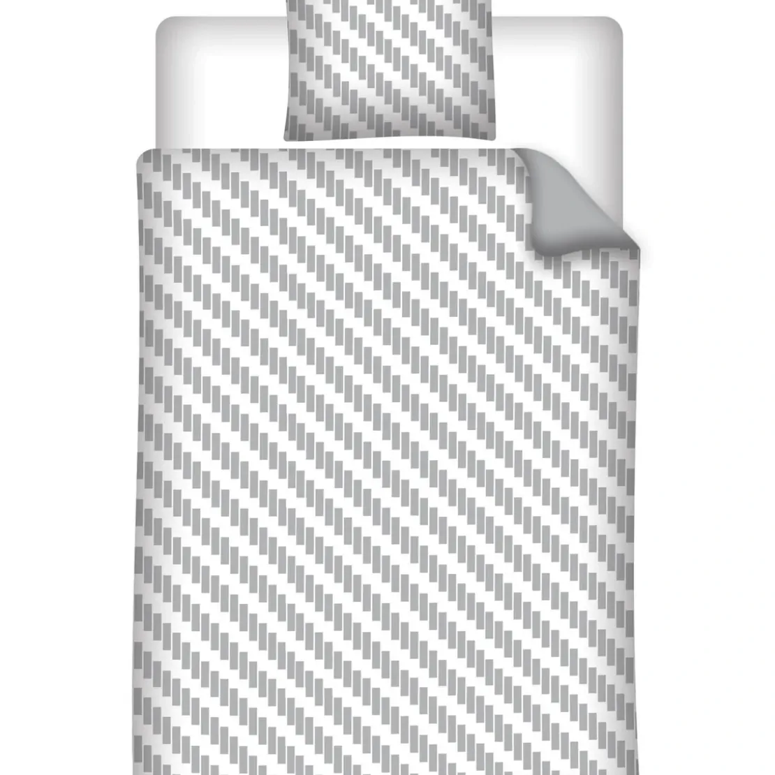 AymaxParure housse de couette garçon CARS gris réversible en polycoton 140x200 cm + taie
