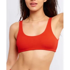 Banana MoonHaut de maillot de bain teen brassière sans armatures Orange Banana Moon- SCRUNCHY