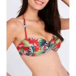 Banana MoonHaut de Maillot de Bain Bandeau Sans Armatures - Rouge Banana Moon- MAHALO
