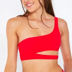 Banana MoonHaut de maillot de bain bandeau rouge Banana Moon - Spring