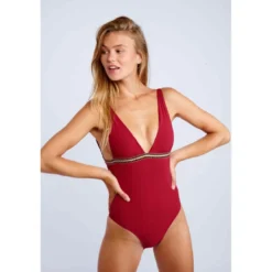 Banana MoonMaillot de Bain 1 Pièce Sans Armatures - Rouge Banana Moon- BOTANY